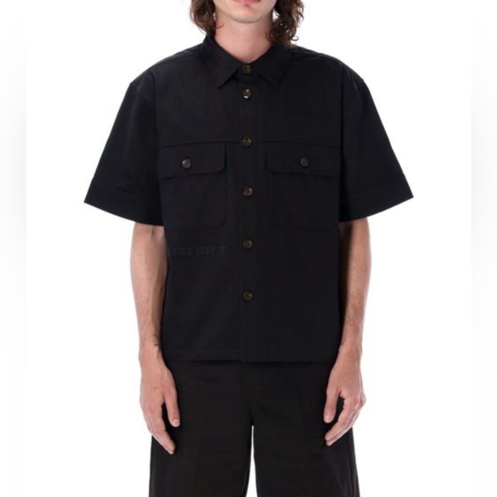 Honor The Gift Men’s Black SS Shop Shirt Size Small Short Sleeve‎ Button-Up